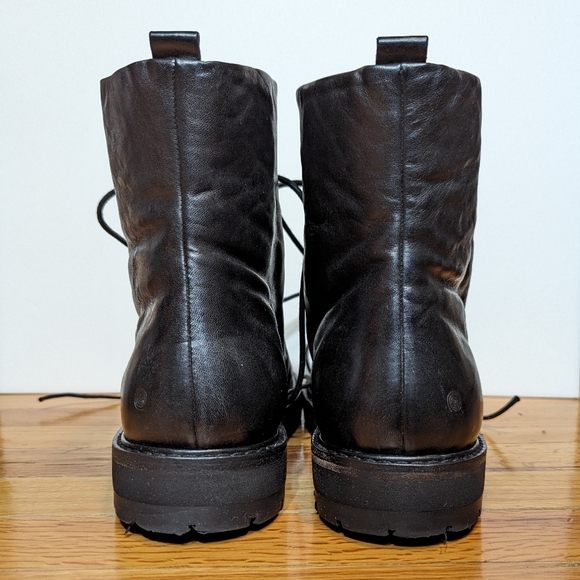 Marsell Men's Black Leather Lace Up Boots Italy 43.5 - Picture 4 of 12
